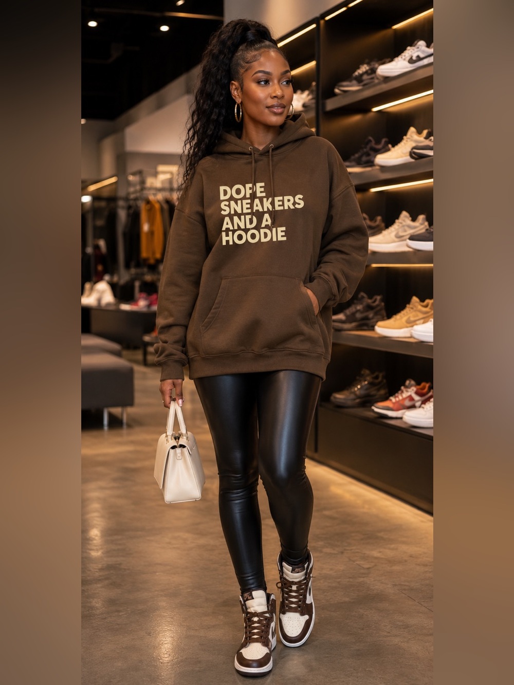 Dope Sneakers and a Hoodie Sweater
